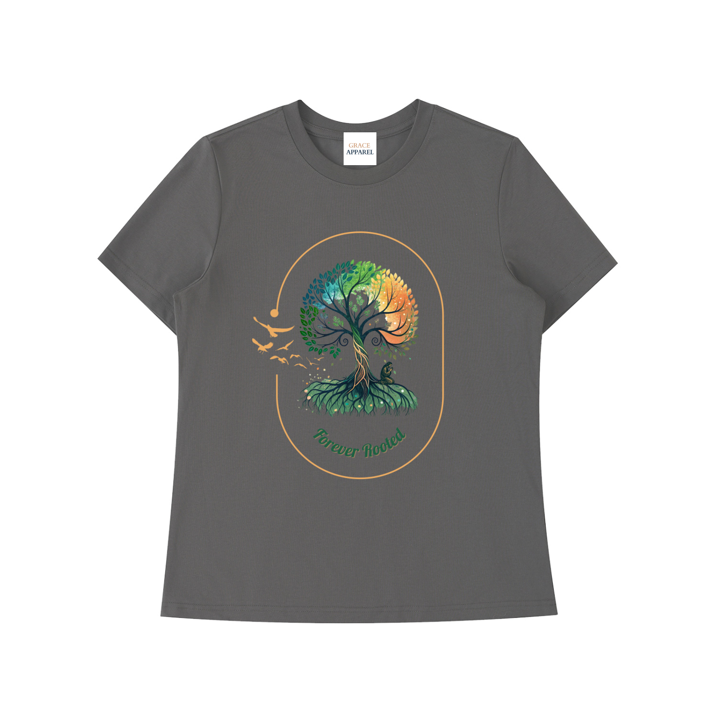 shirt,forever rooted,women