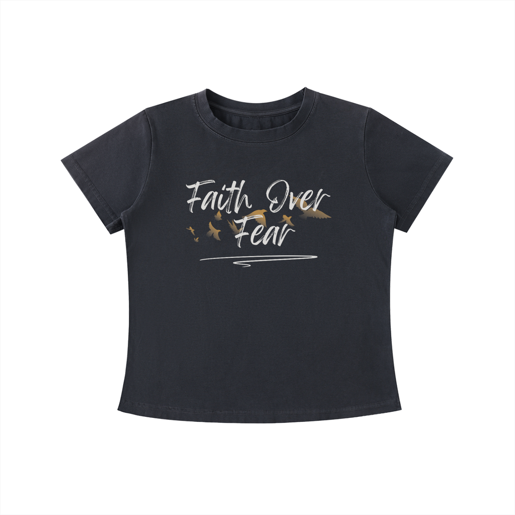 shirt,faith over fear,women
