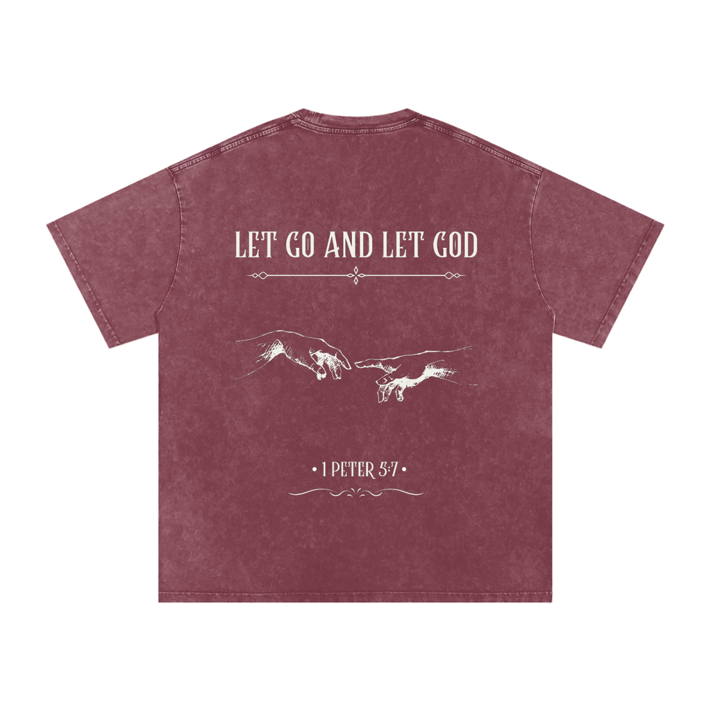 shirt,let go and let god,unisex
