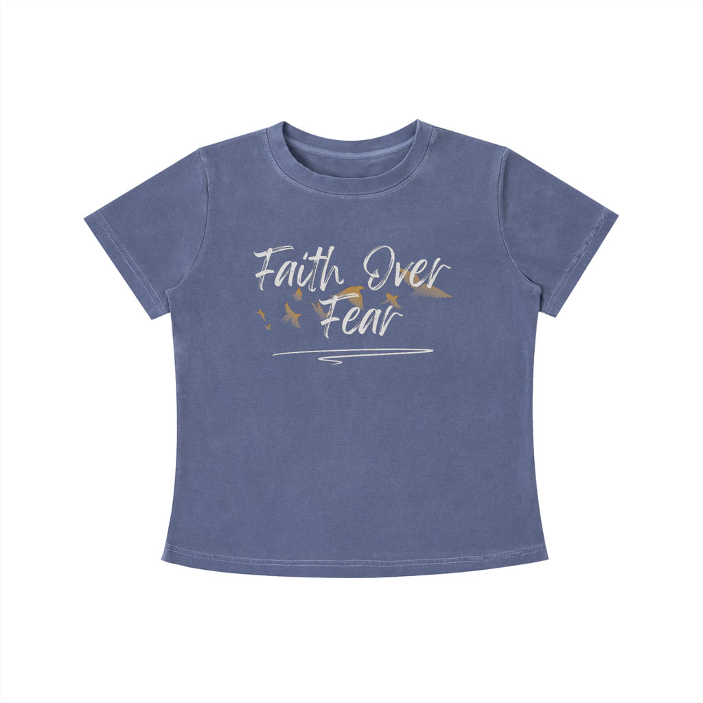 shirt,faith over fear,women
