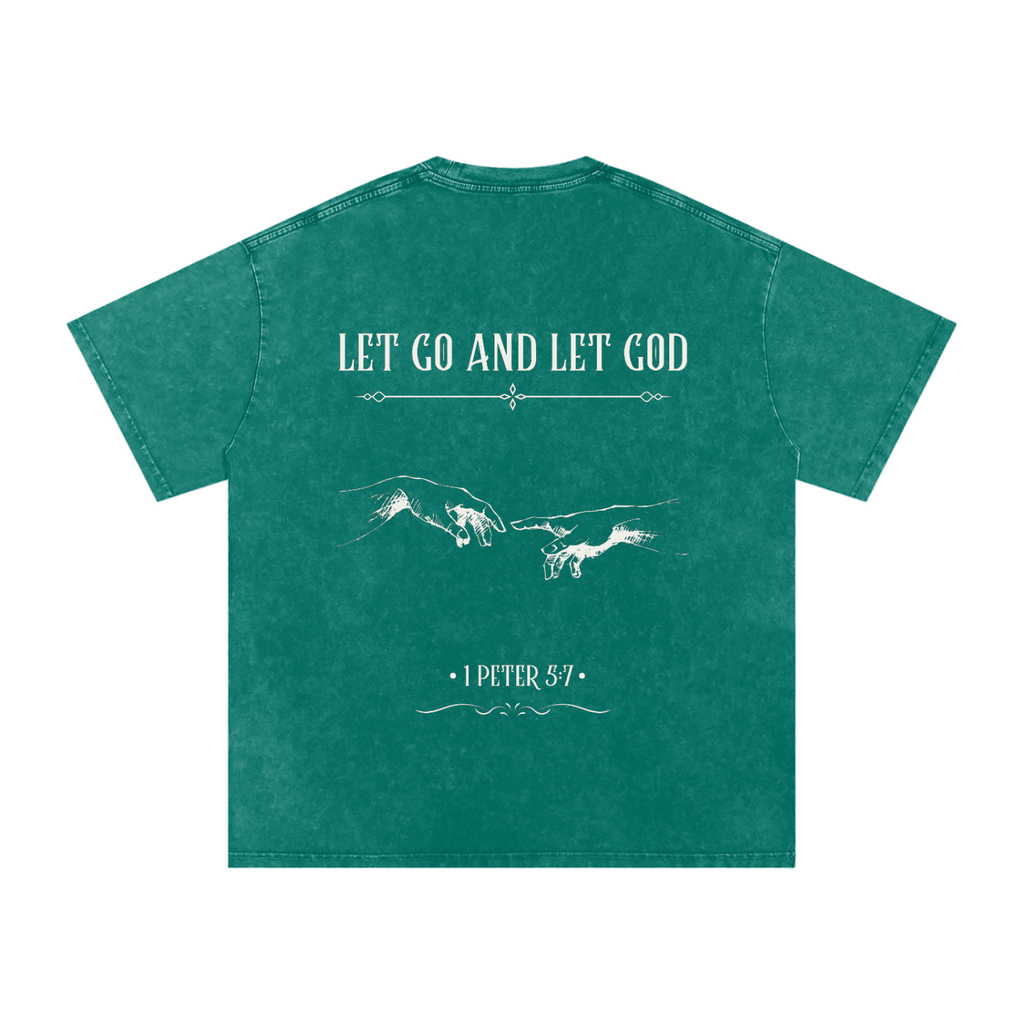 shirt,let go and let god,unisex