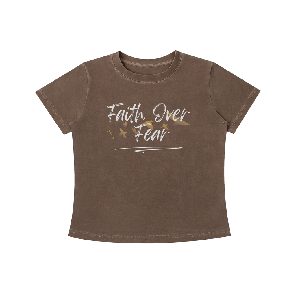 shirt,faith over fear,women