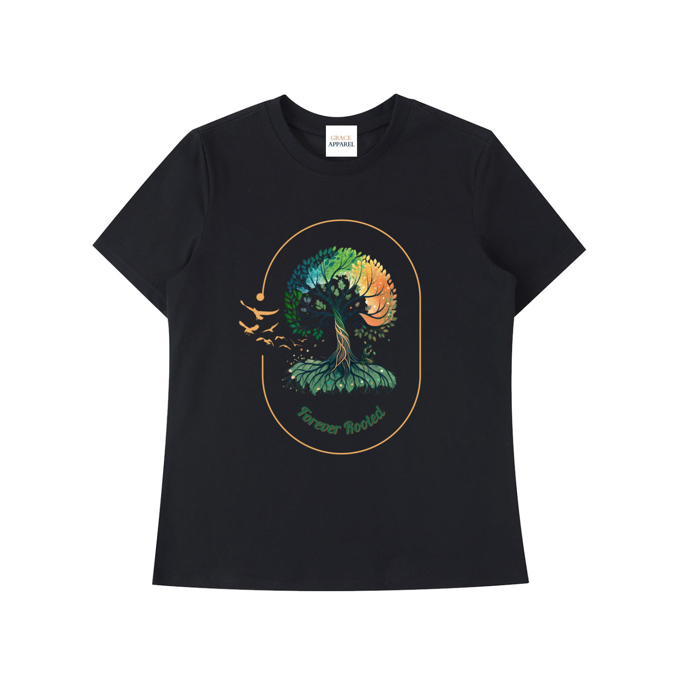 shirt,forever rooted,women